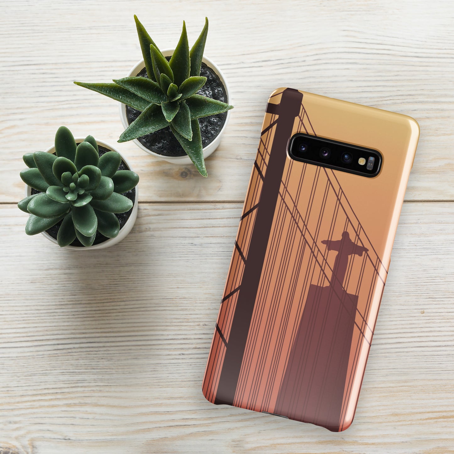 Coque Samsung rigide « Coucher de soleil à Lisbonne »