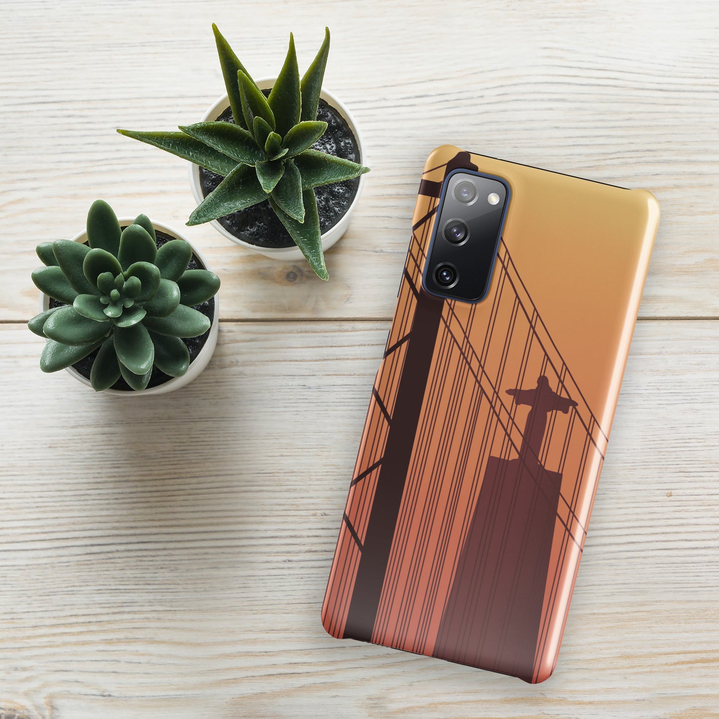 Coque Samsung rigide « Coucher de soleil à Lisbonne »