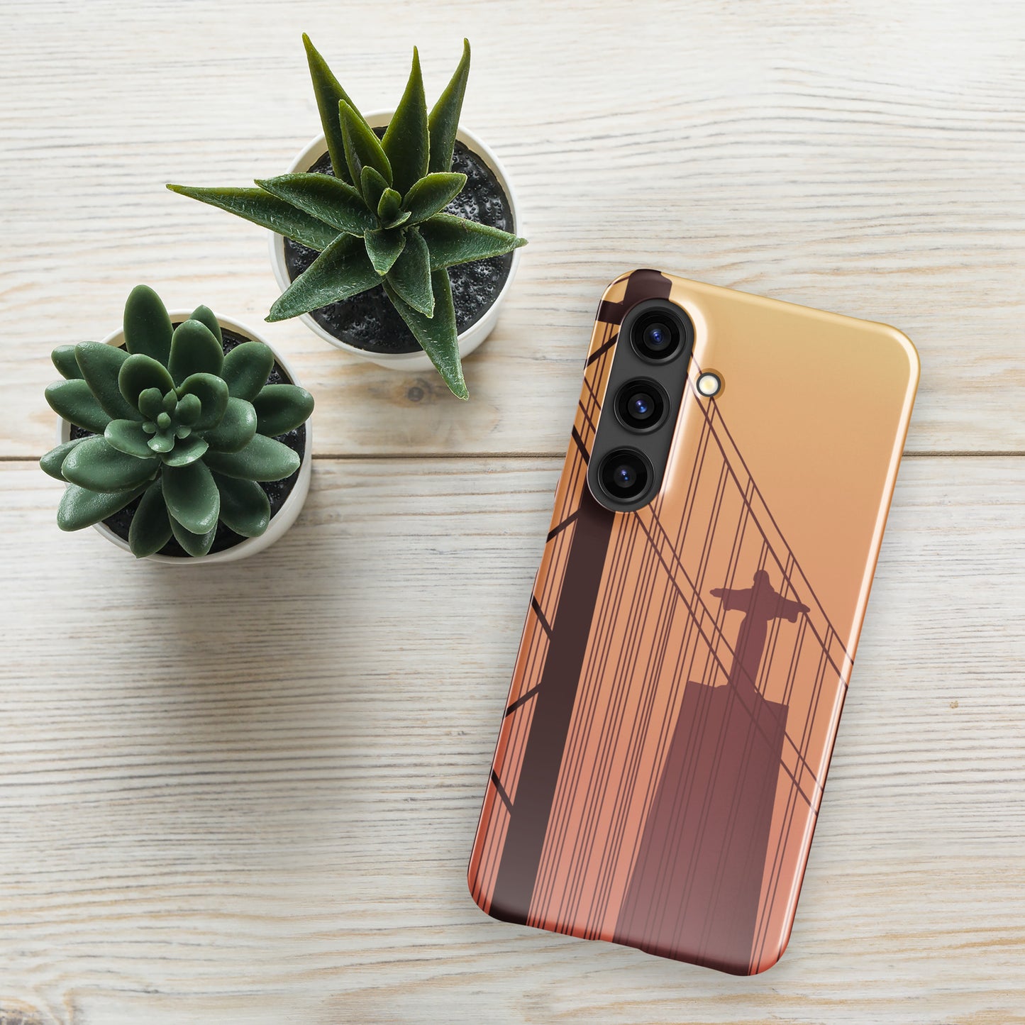 Coque Samsung rigide « Coucher de soleil à Lisbonne »