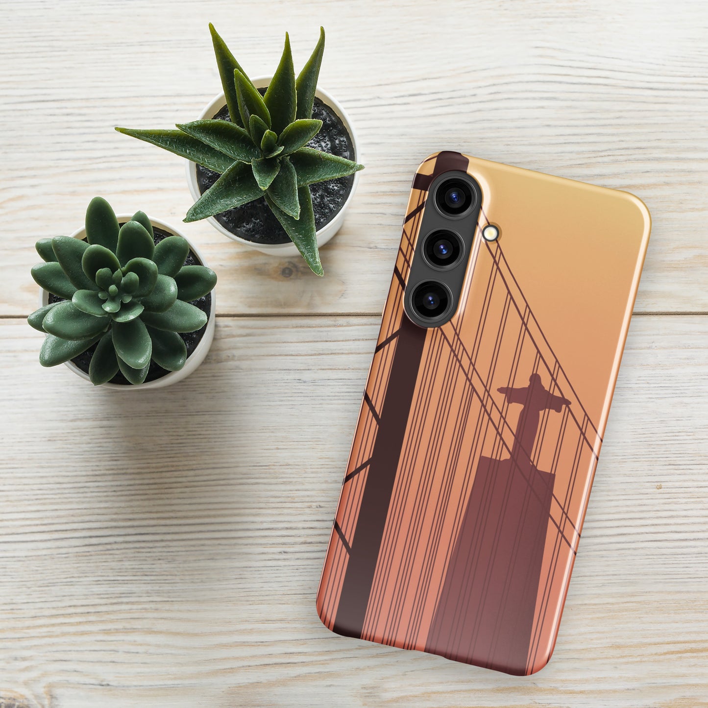 Coque Samsung rigide « Coucher de soleil à Lisbonne »