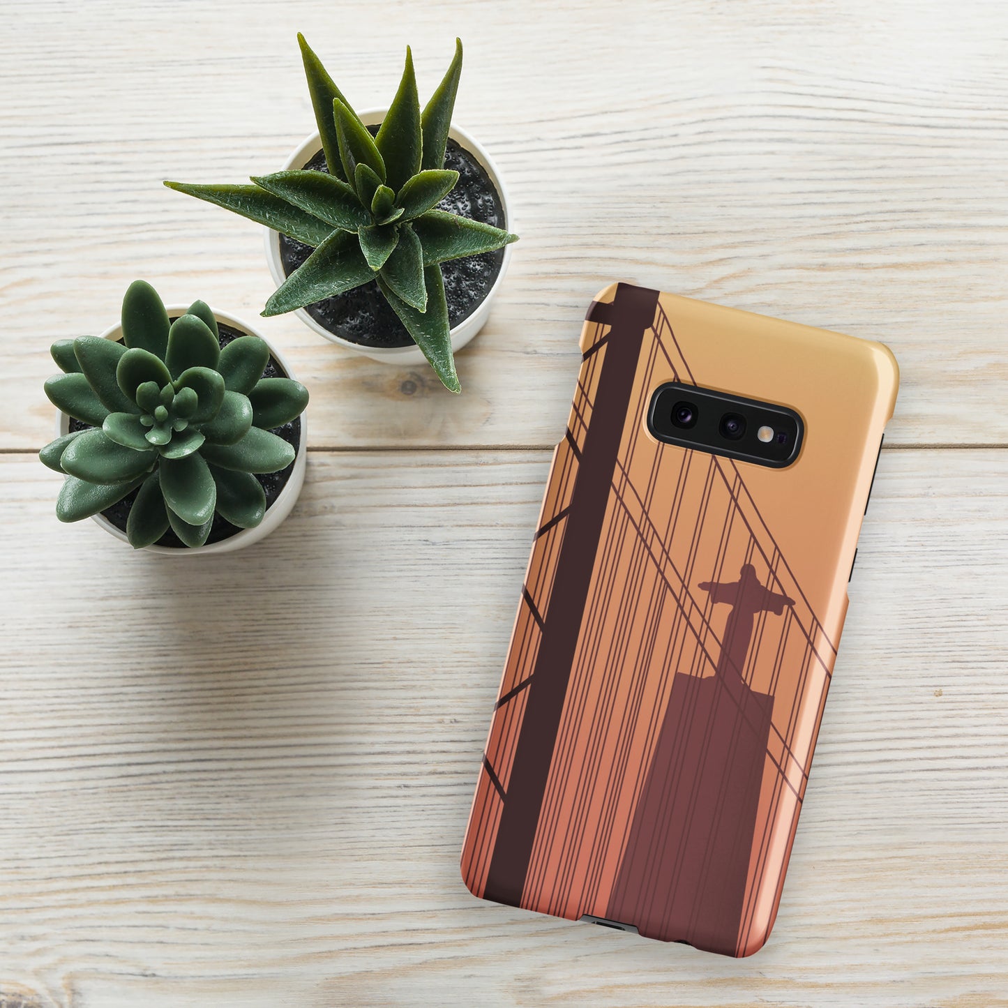 Coque Samsung rigide « Coucher de soleil à Lisbonne »