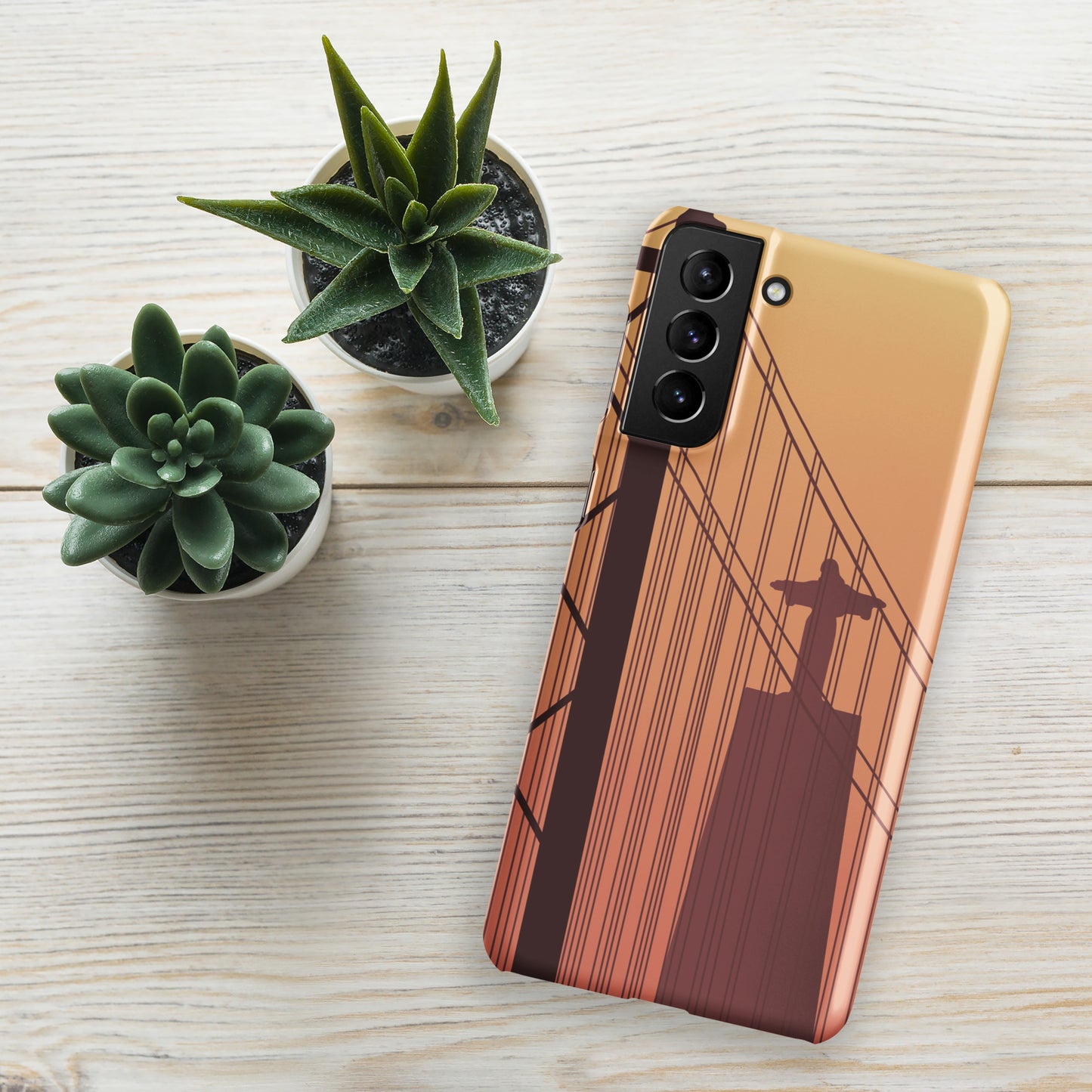 Coque Samsung rigide « Coucher de soleil à Lisbonne »