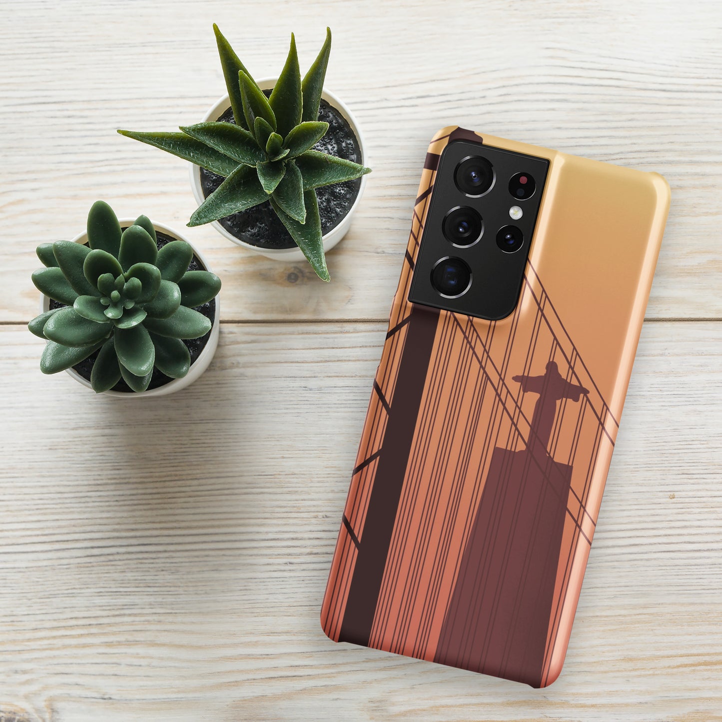 Coque Samsung rigide « Coucher de soleil à Lisbonne »