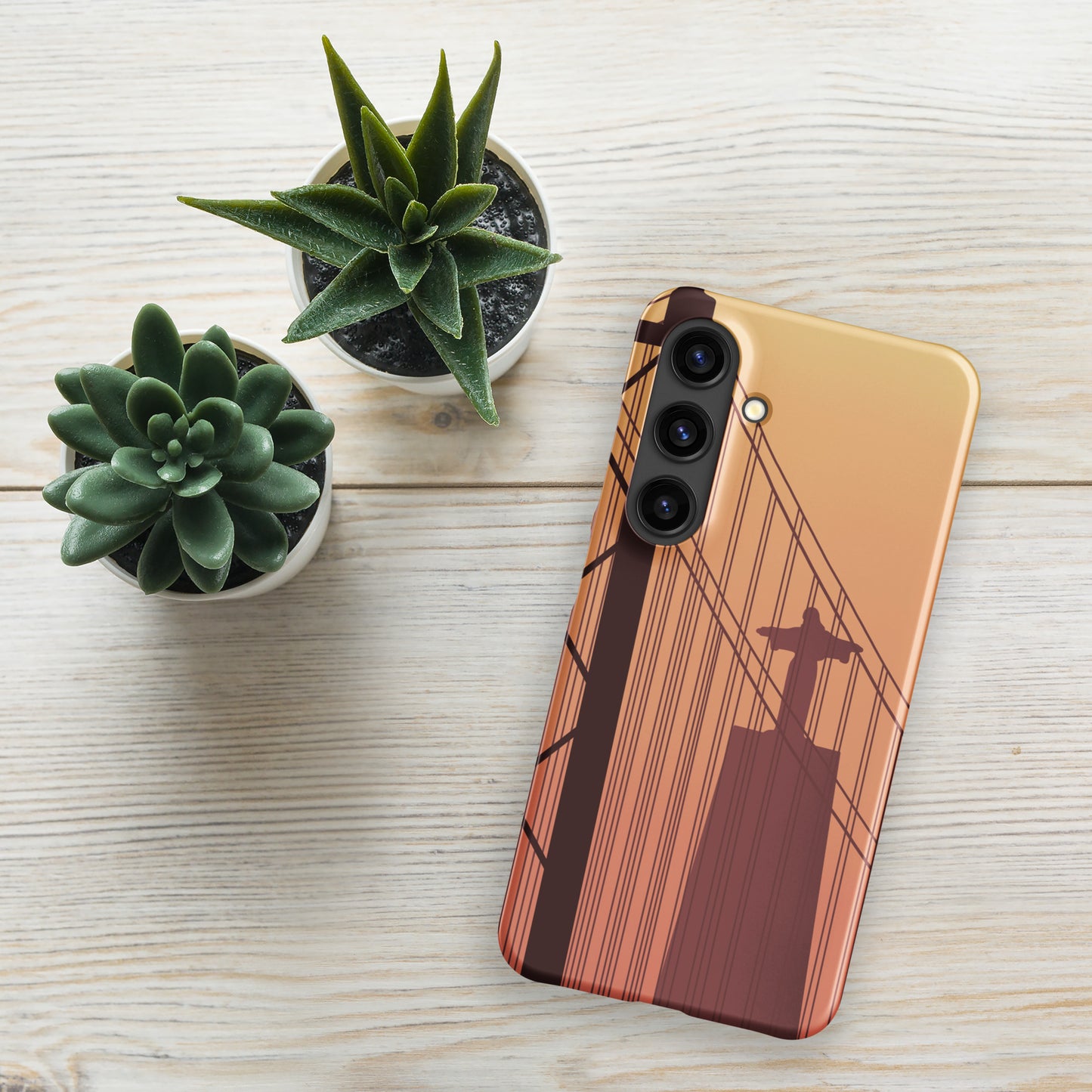 Coque Samsung rigide « Coucher de soleil à Lisbonne »