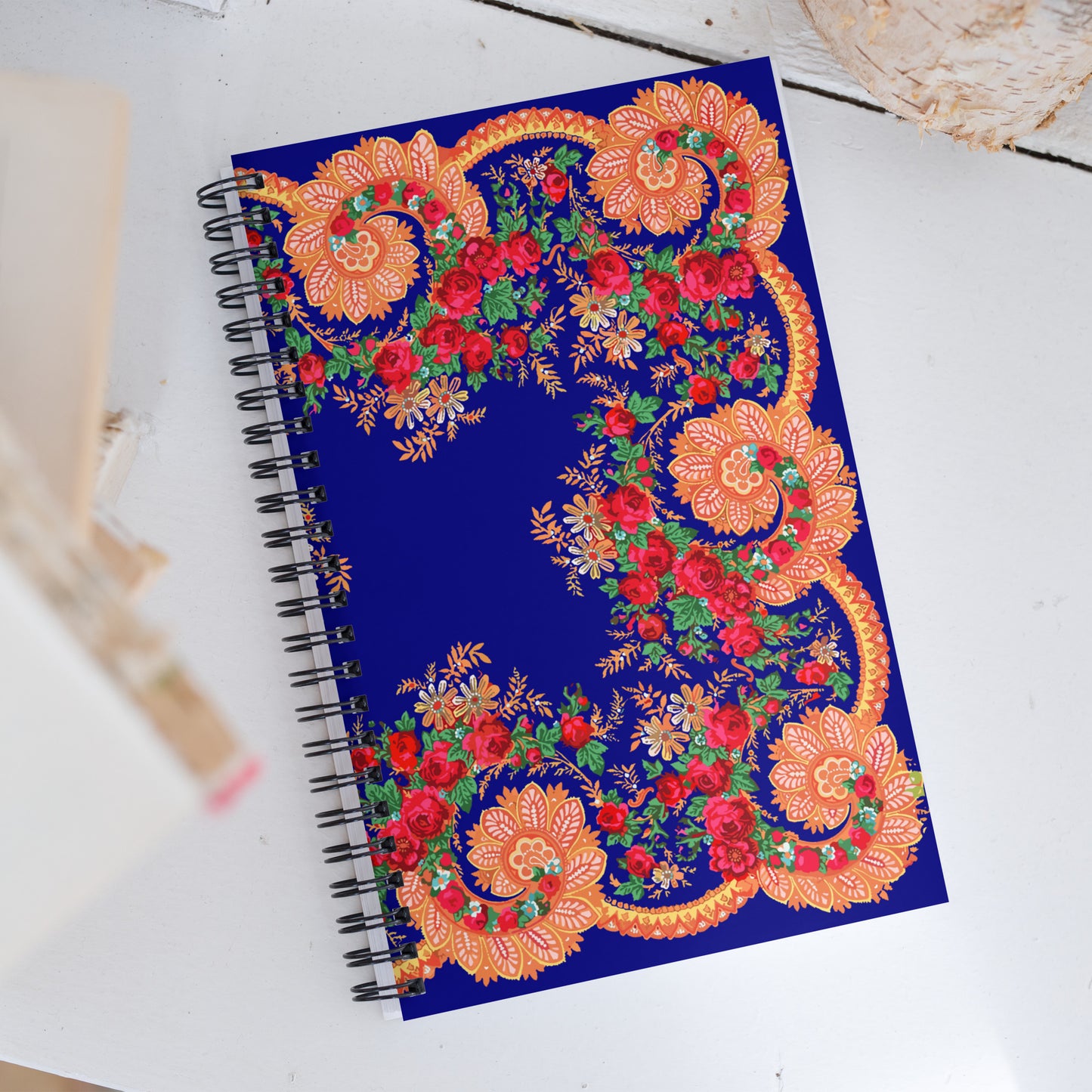 Caderno espiral A5 “Lenço Português Azul Minhoto”