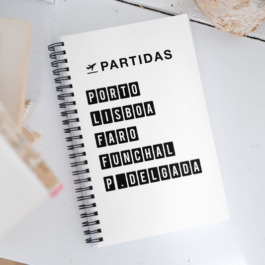 Caderno espiral A5 “Destino Portugal”