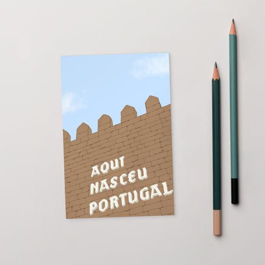 Postal “Aqui nasceu Portugal”