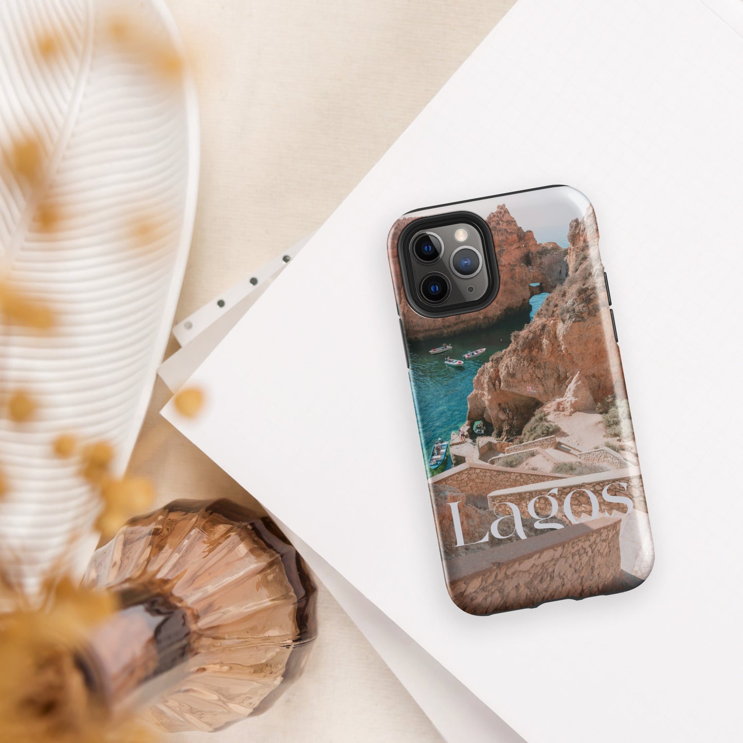 Coque iPhone rigide double protection « Photo Lagos »