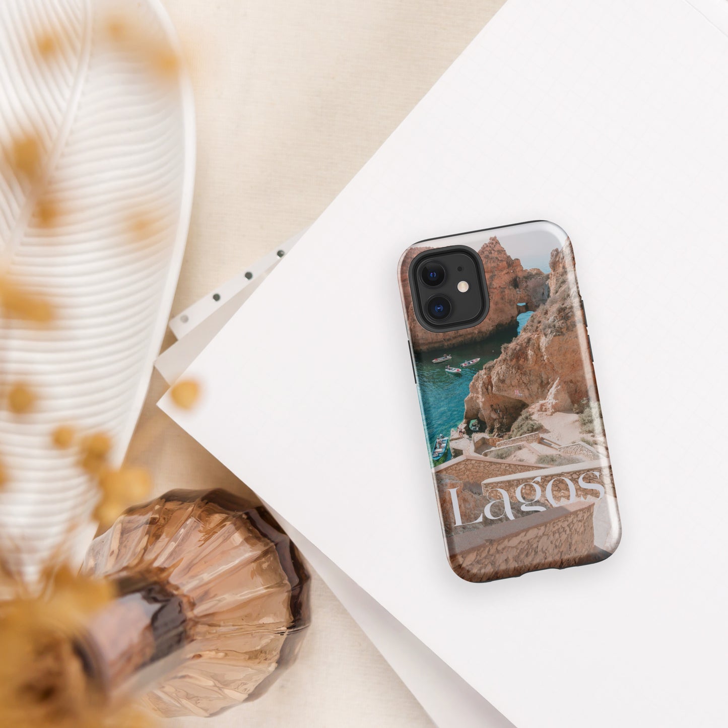 Coque iPhone rigide double protection « Photo Lagos »