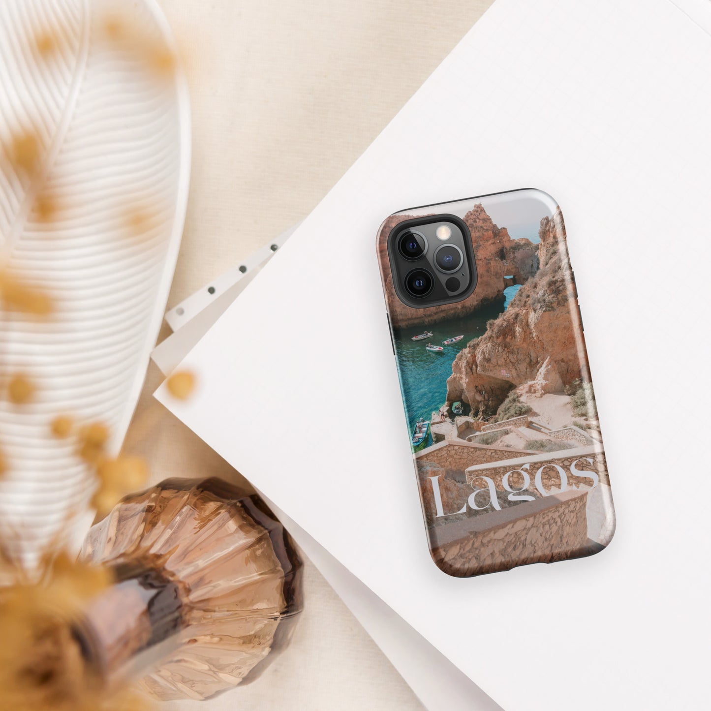 Coque iPhone rigide double protection « Photo Lagos »