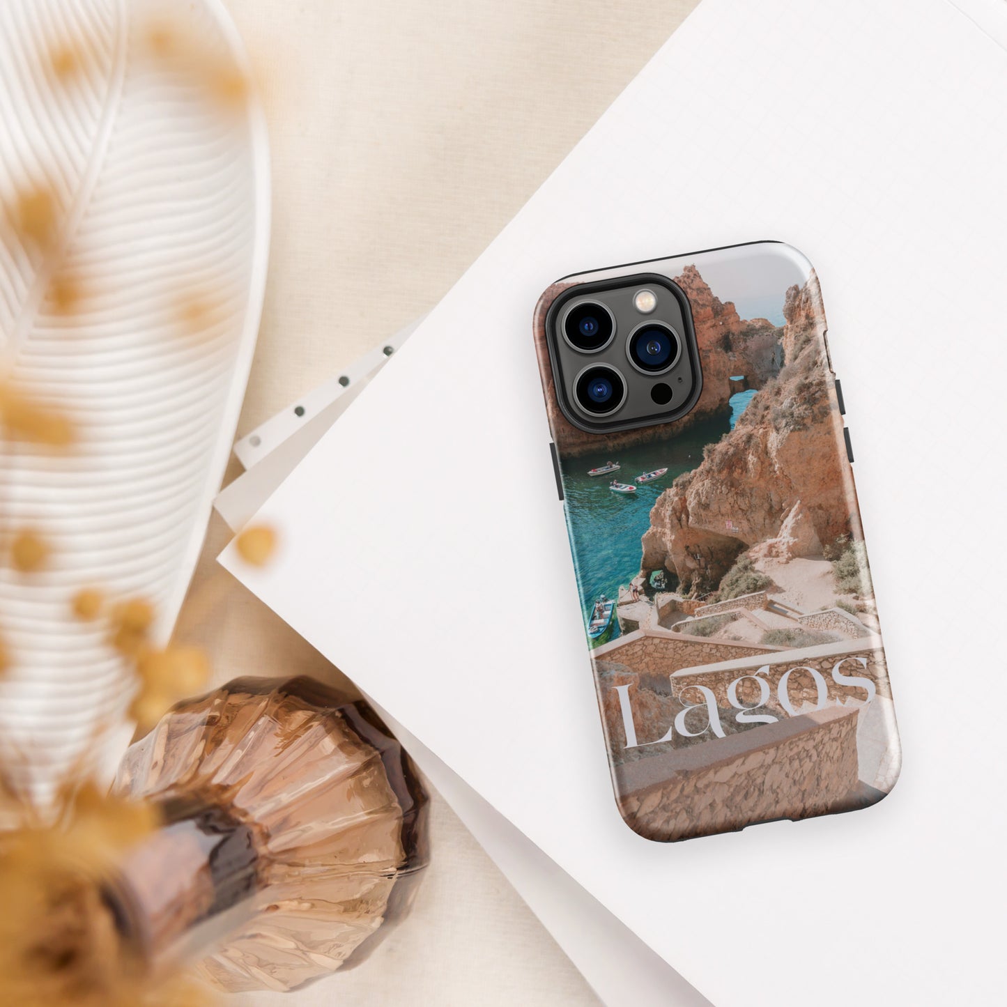 Coque iPhone rigide double protection « Photo Lagos »