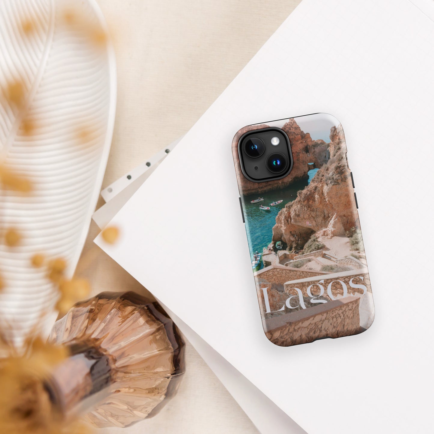 Coque iPhone rigide double protection « Photo Lagos »