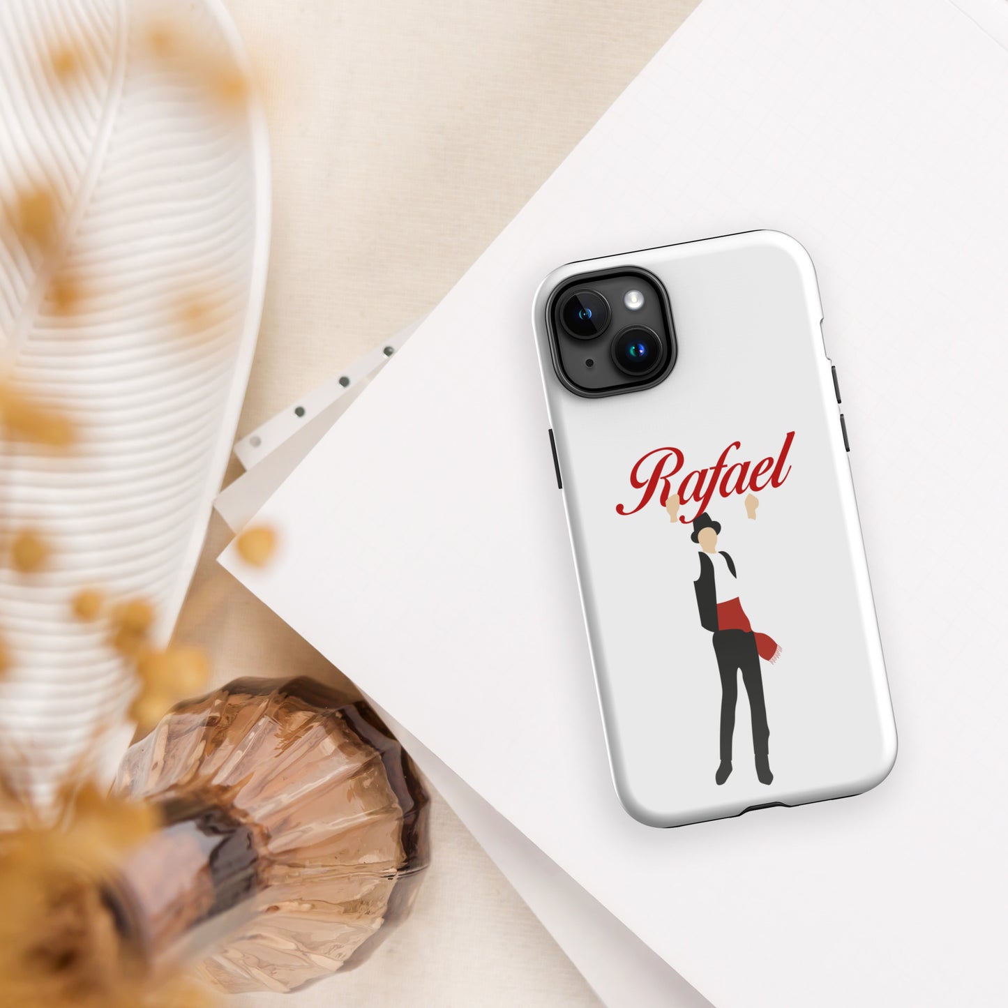 Coque iPhone rigide double protection « Minhoto » personnalisable