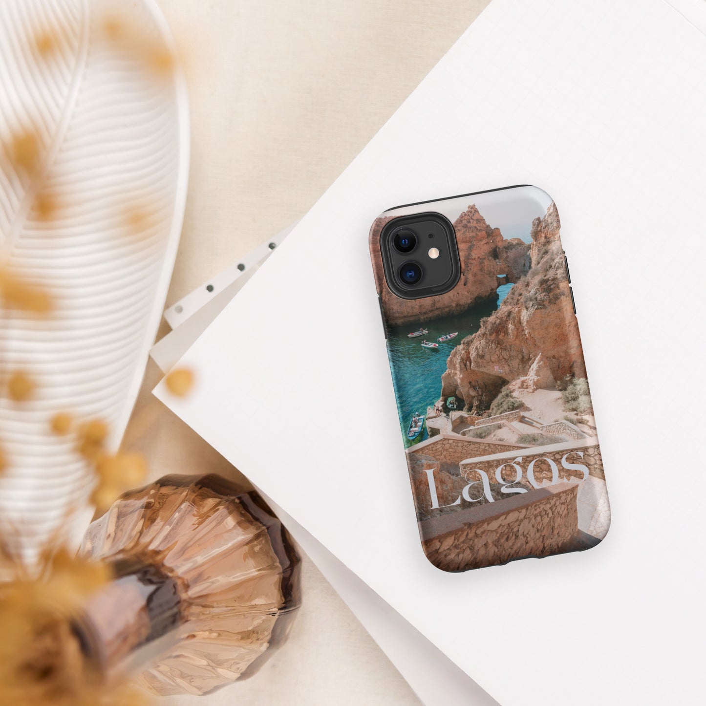 Coque iPhone rigide double protection « Photo Lagos »