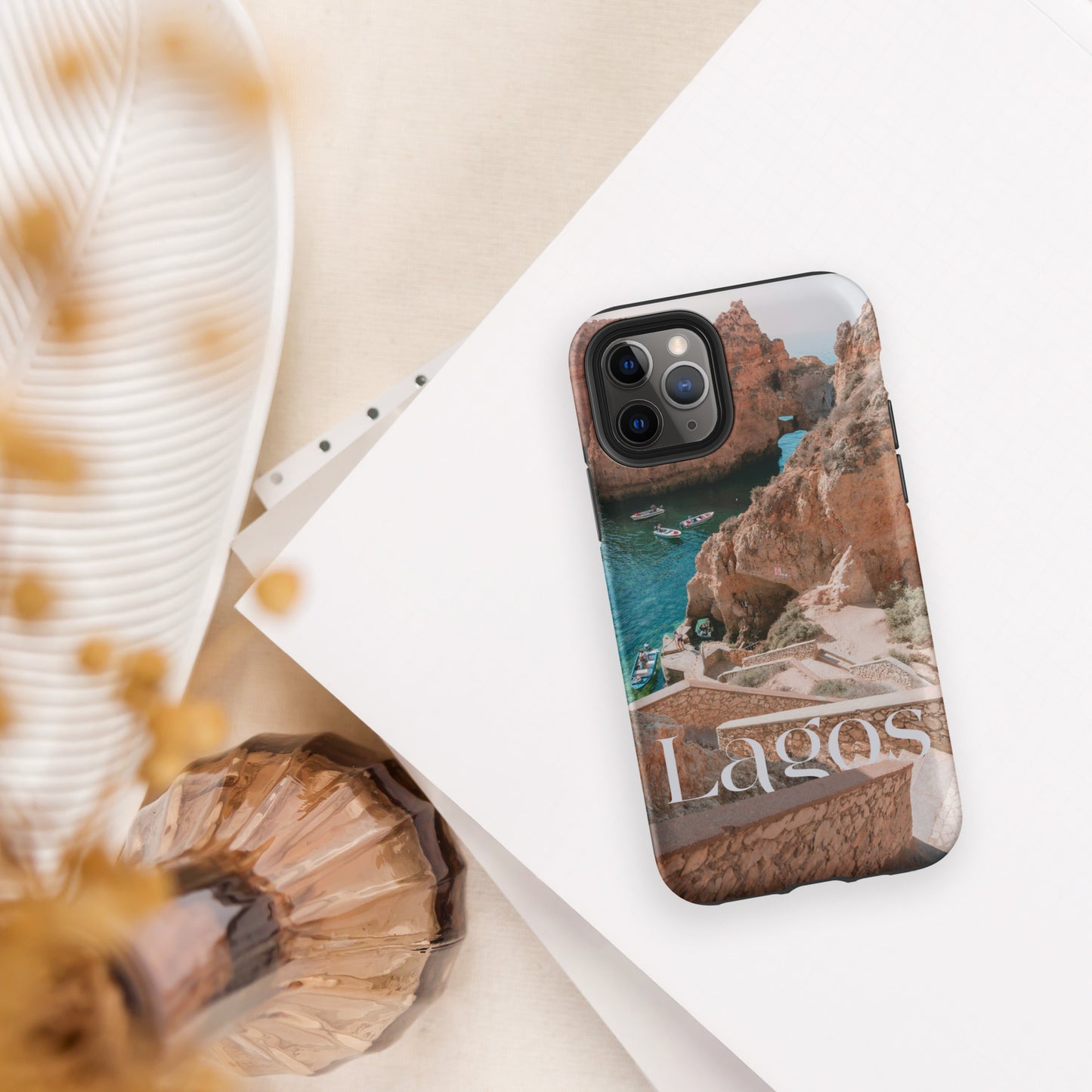 Coque iPhone rigide double protection « Photo Lagos »