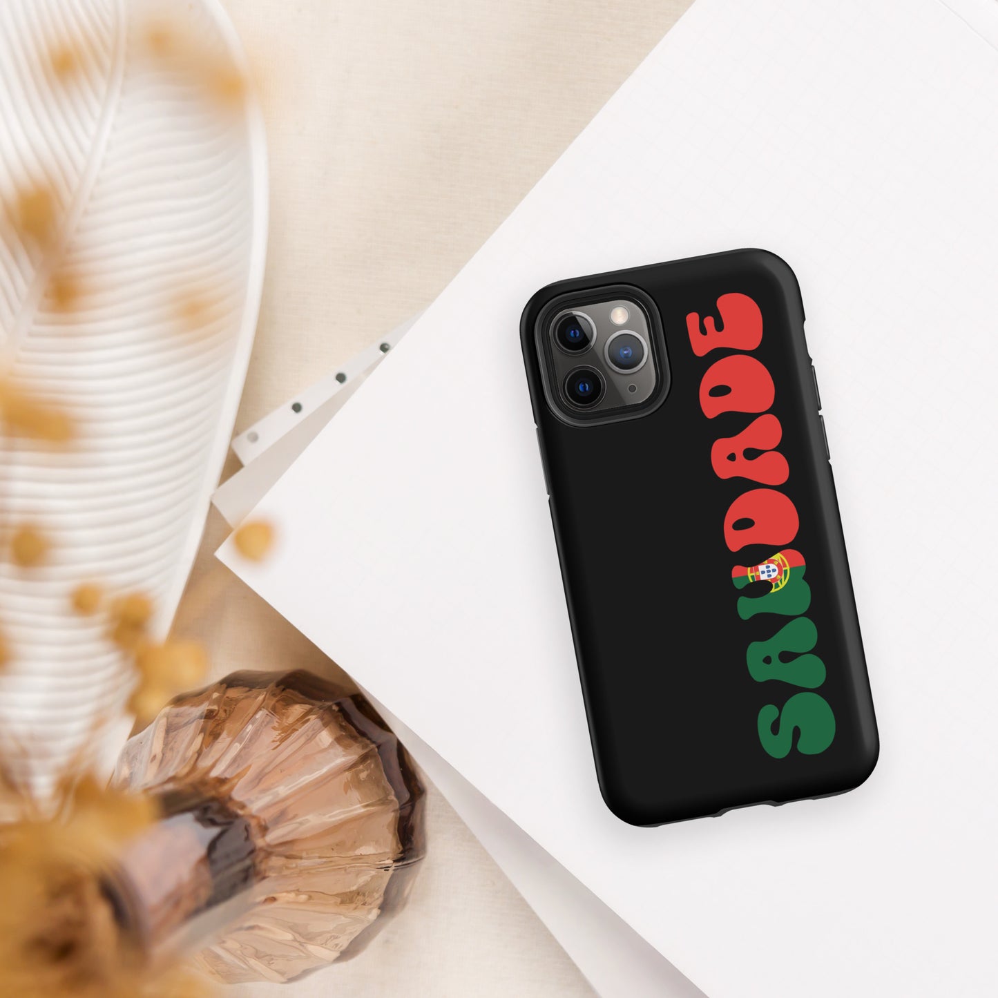 Coque iPhone rigide double protection « Saudade Portugal »