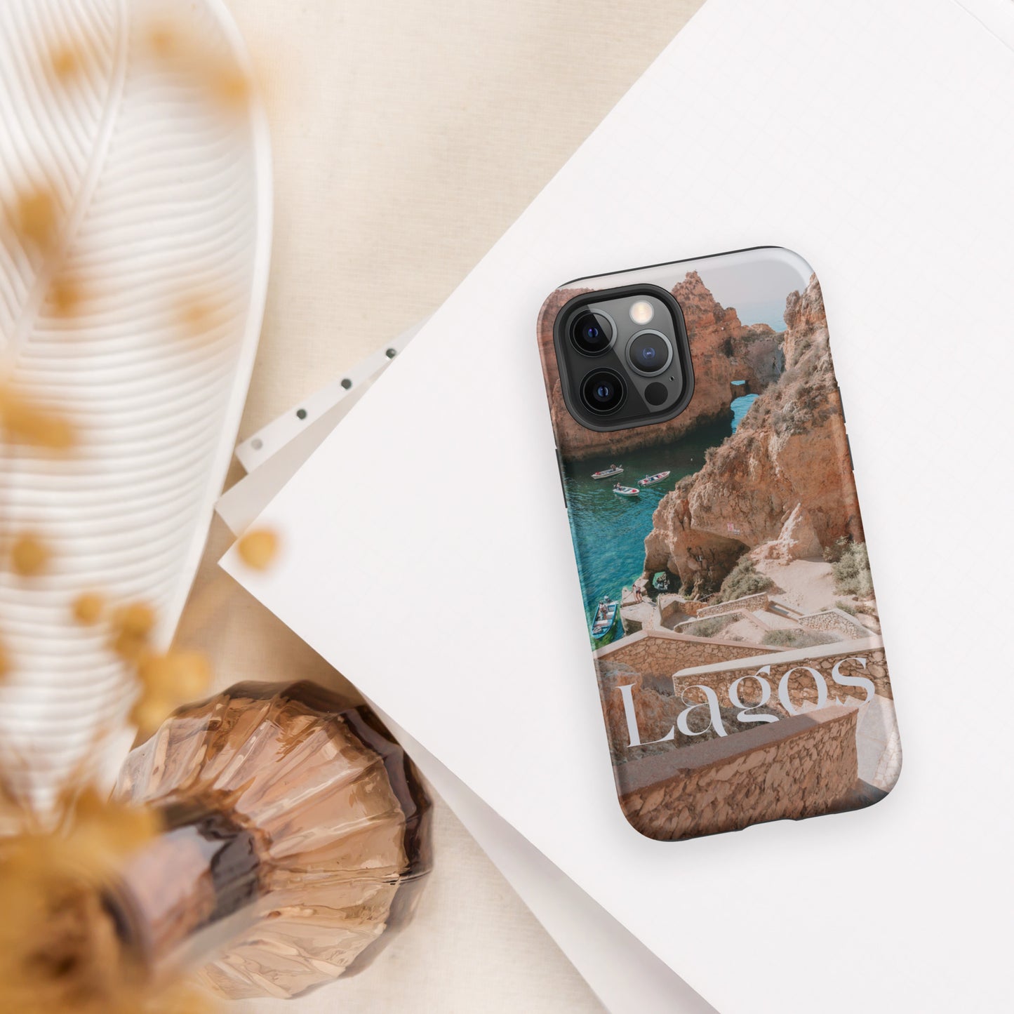 Coque iPhone rigide double protection « Photo Lagos »