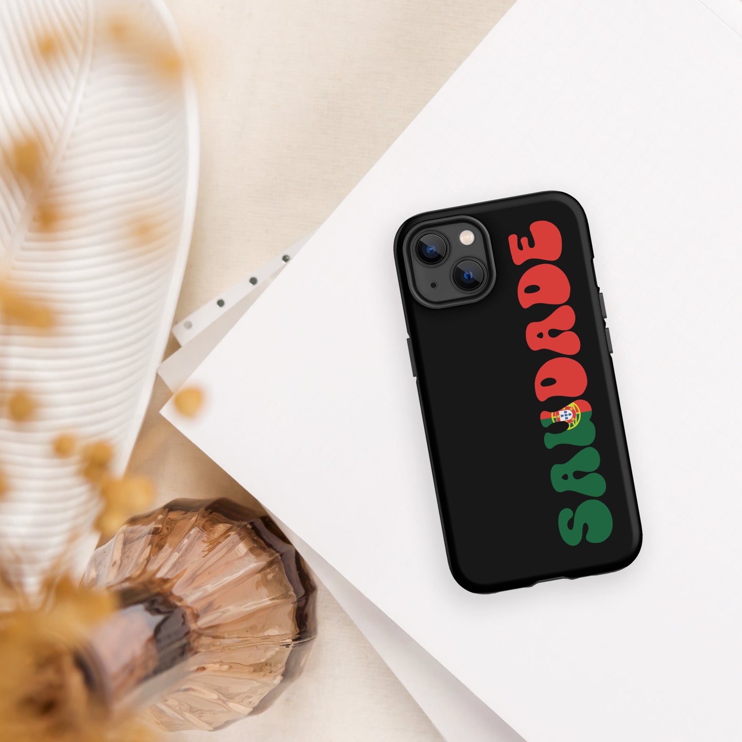 Coque iPhone rigide double protection « Saudade Portugal »