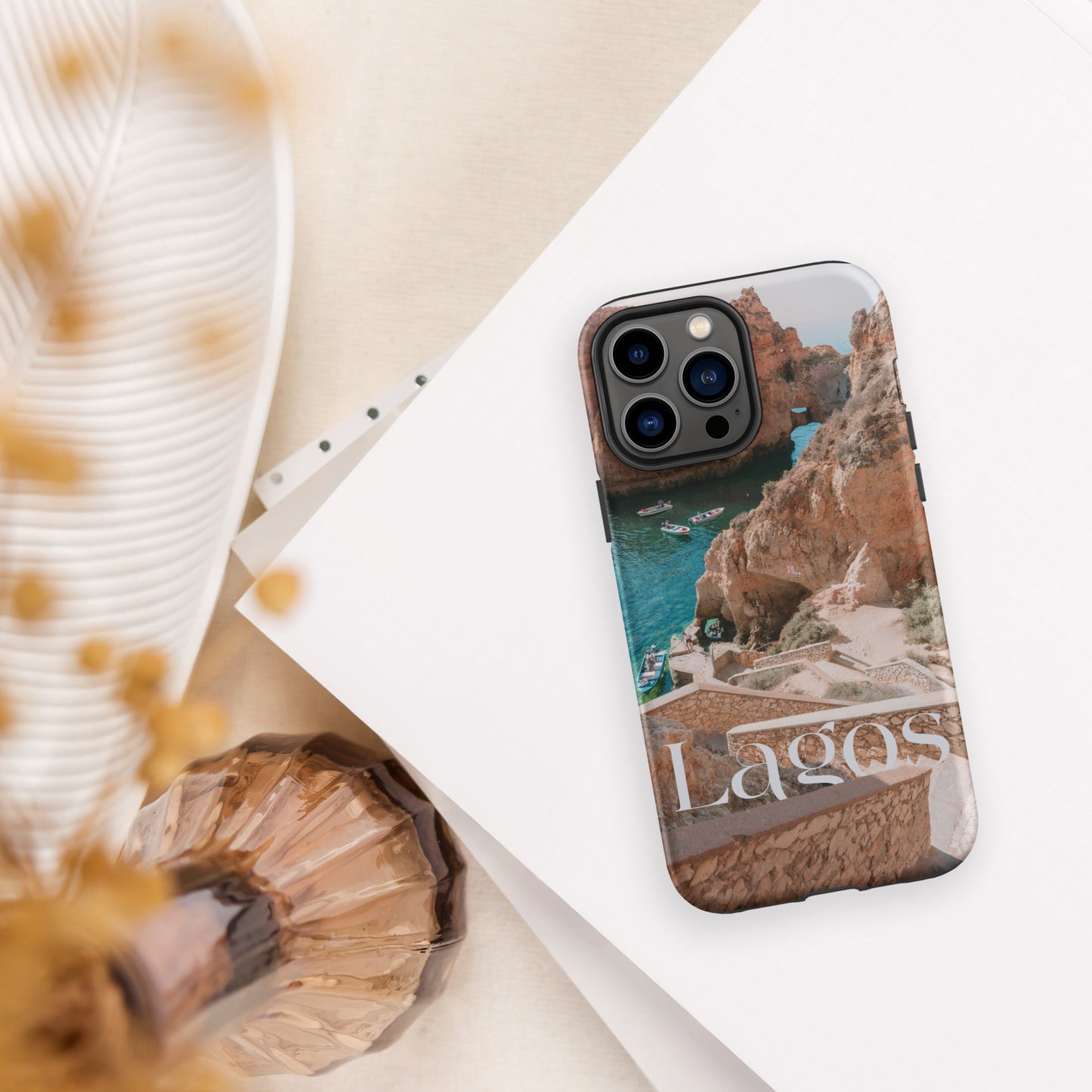 Coque iPhone rigide double protection « Photo Lagos »