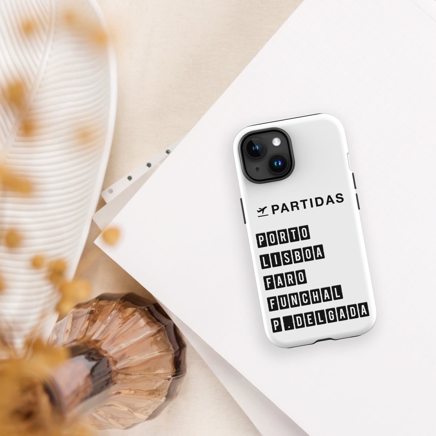 Coque iPhone rigide double protection « Destination Portugal »