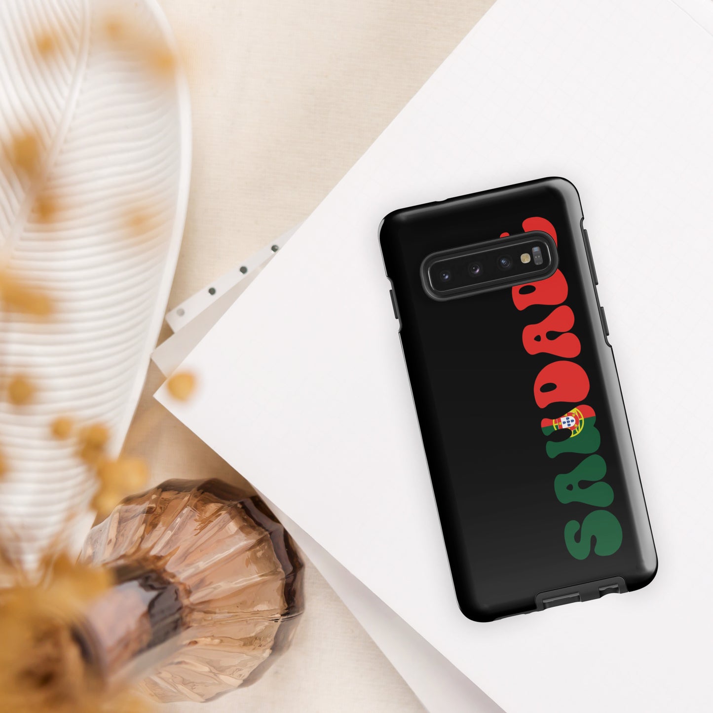 Coque Samsung rigide double protection « Saudade Portugal »