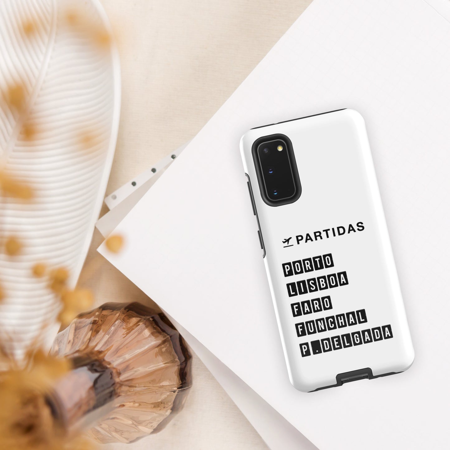 Coque Samsung rigide double protection « Destination Portugal »