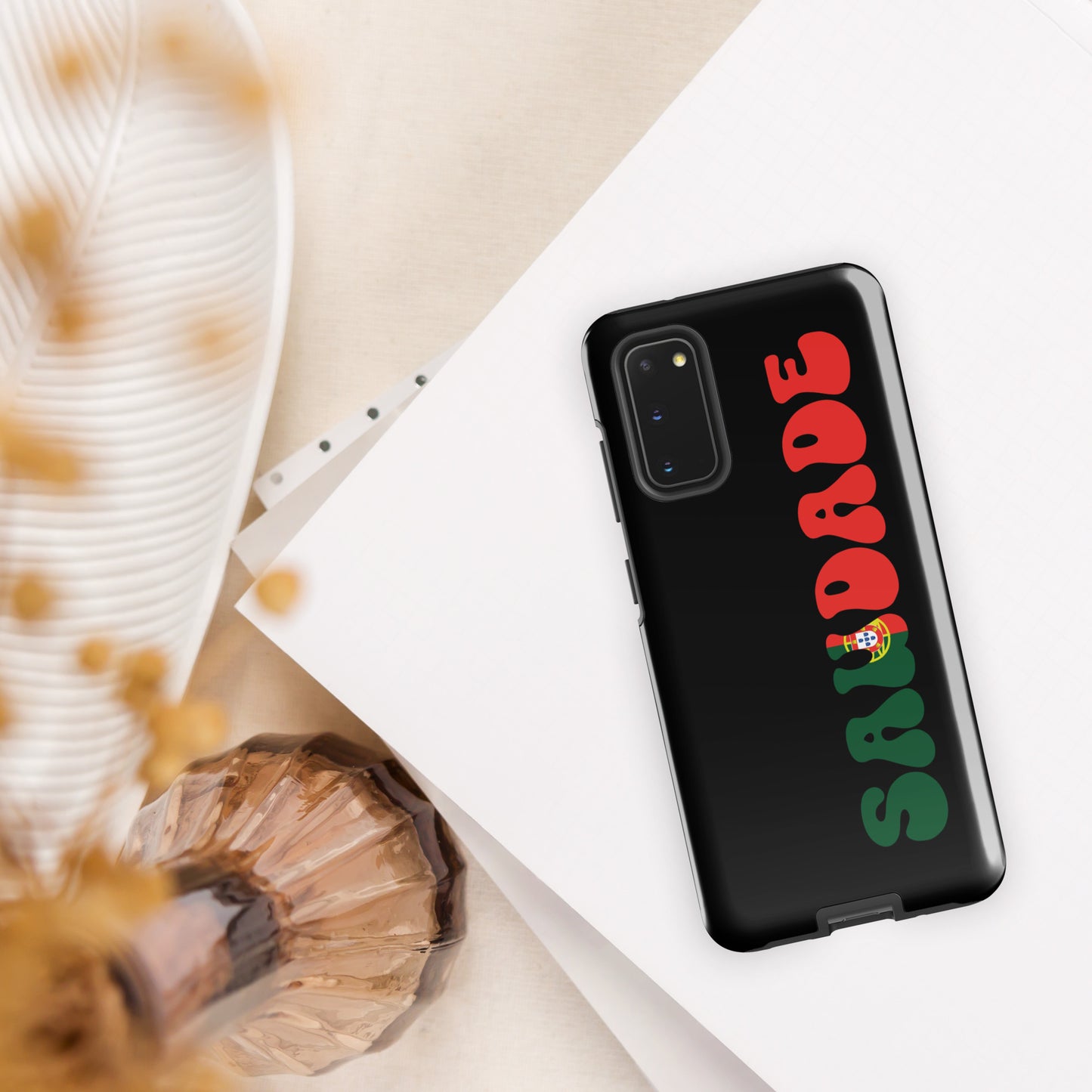 Coque Samsung rigide double protection « Saudade Portugal »