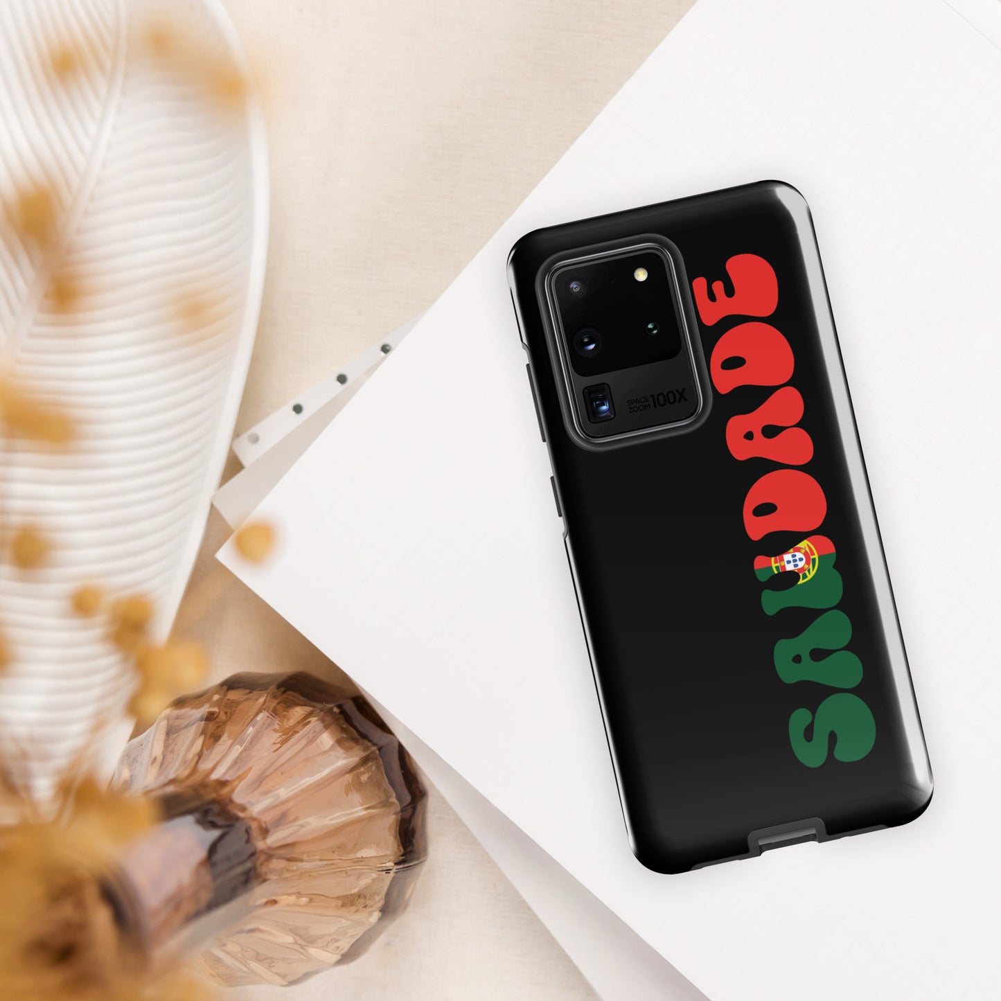 Coque Samsung rigide double protection « Saudade Portugal »