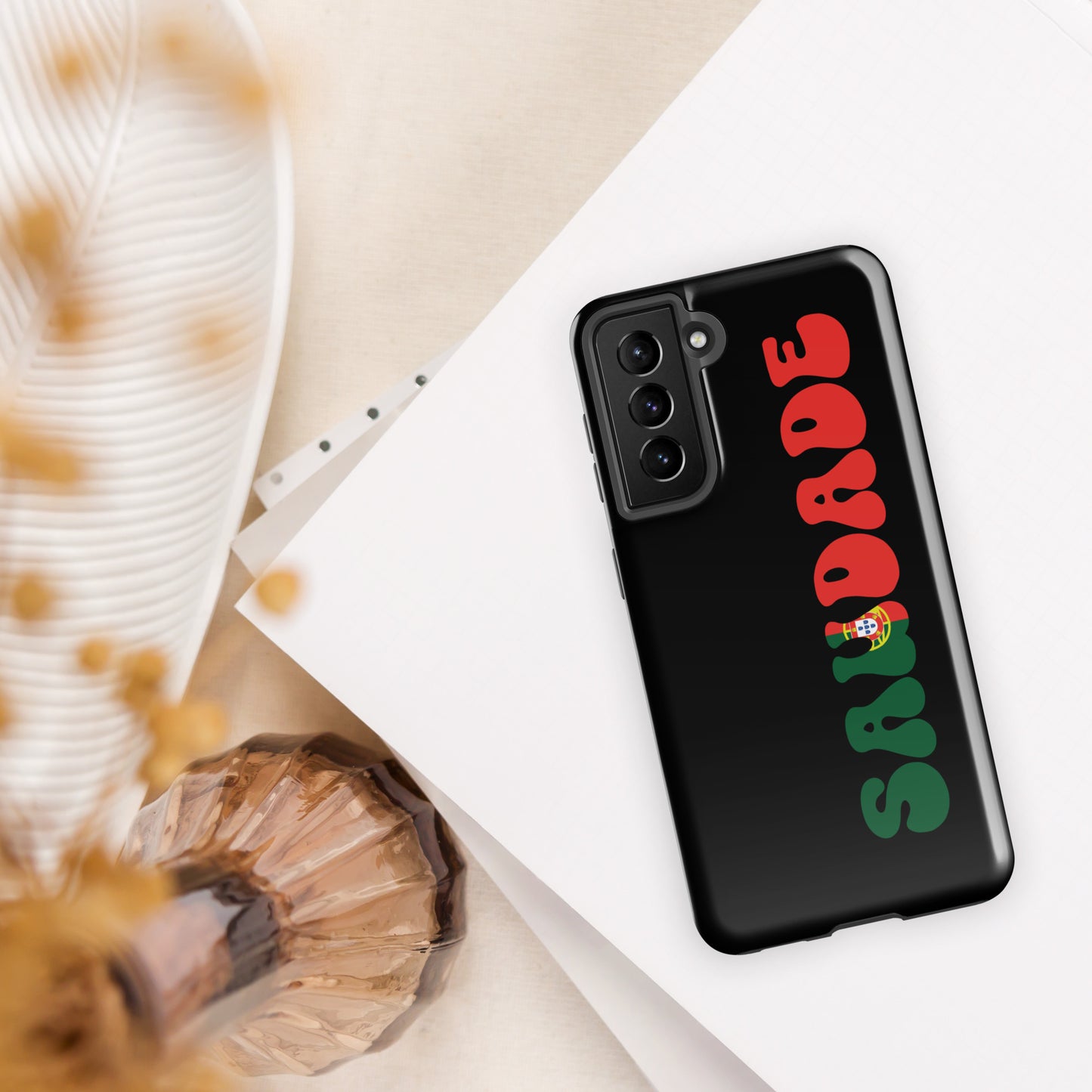 Coque Samsung rigide double protection « Saudade Portugal »