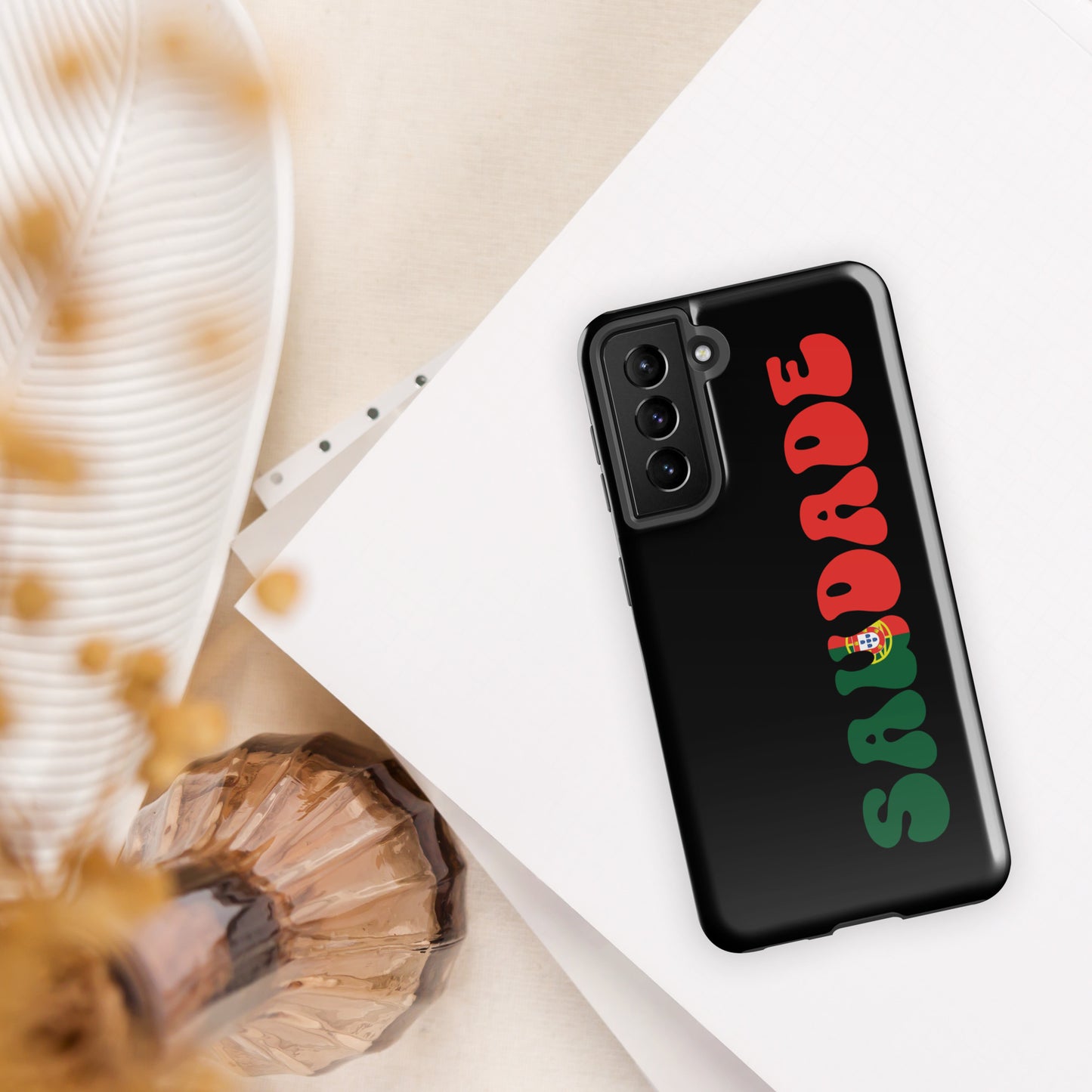 Coque Samsung rigide double protection « Saudade Portugal »