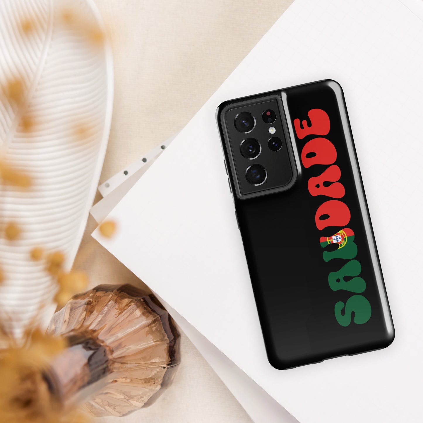 Coque Samsung rigide double protection « Saudade Portugal »