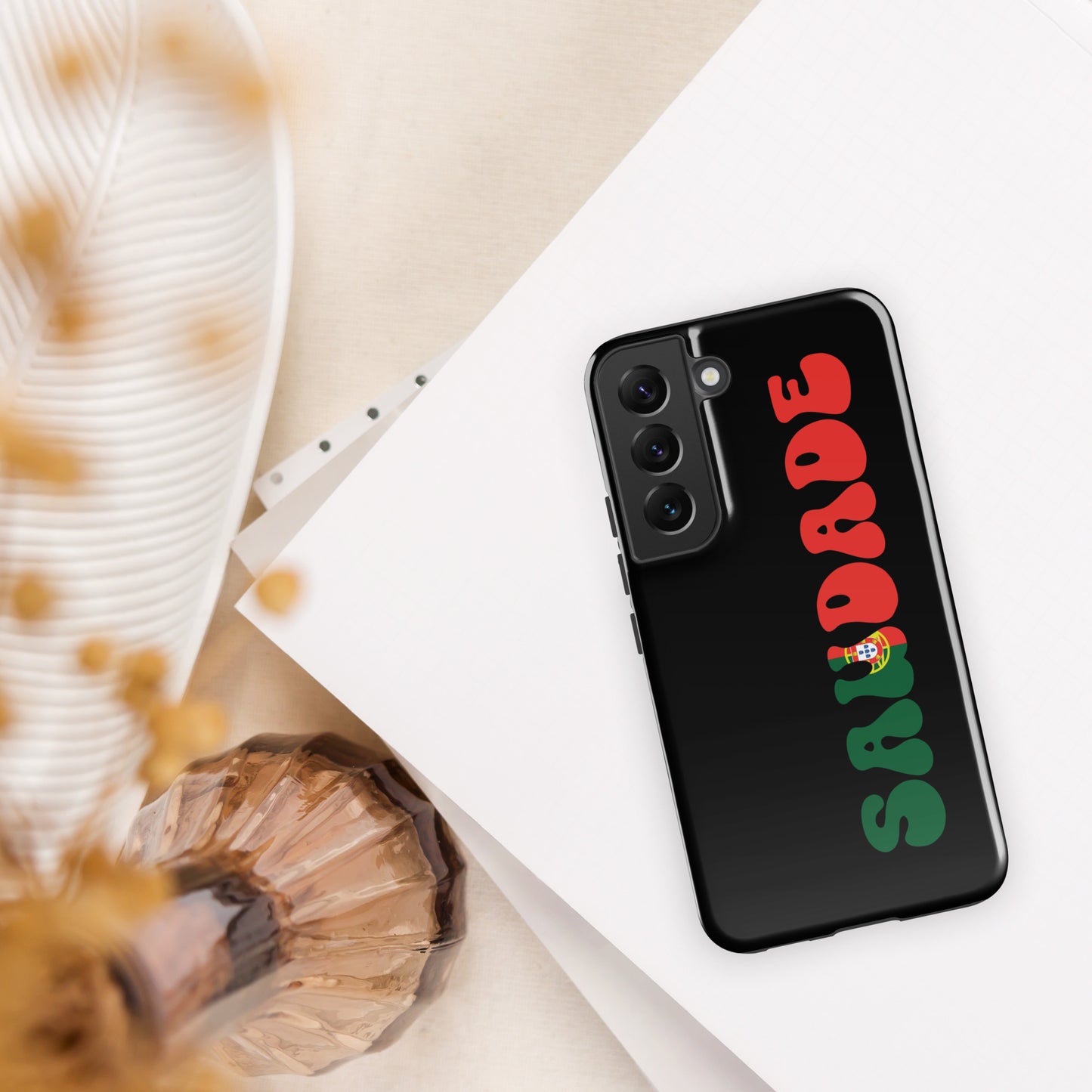 Coque Samsung rigide double protection « Saudade Portugal »