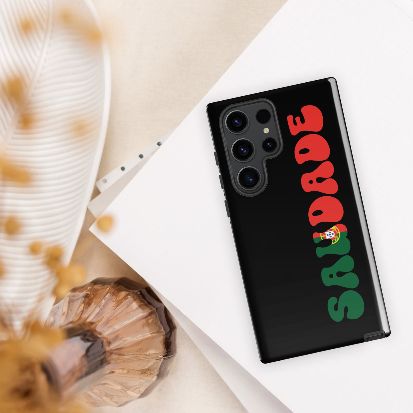 Coque Samsung rigide double protection « Saudade Portugal »