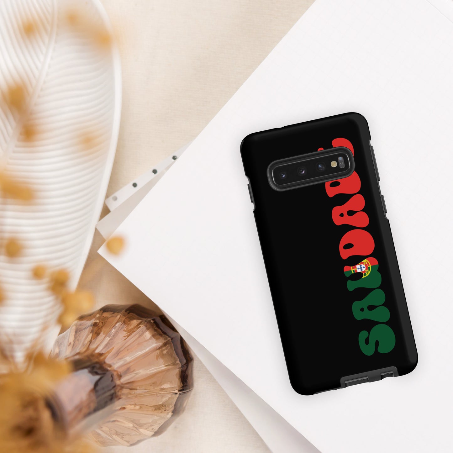 Coque Samsung rigide double protection « Saudade Portugal »