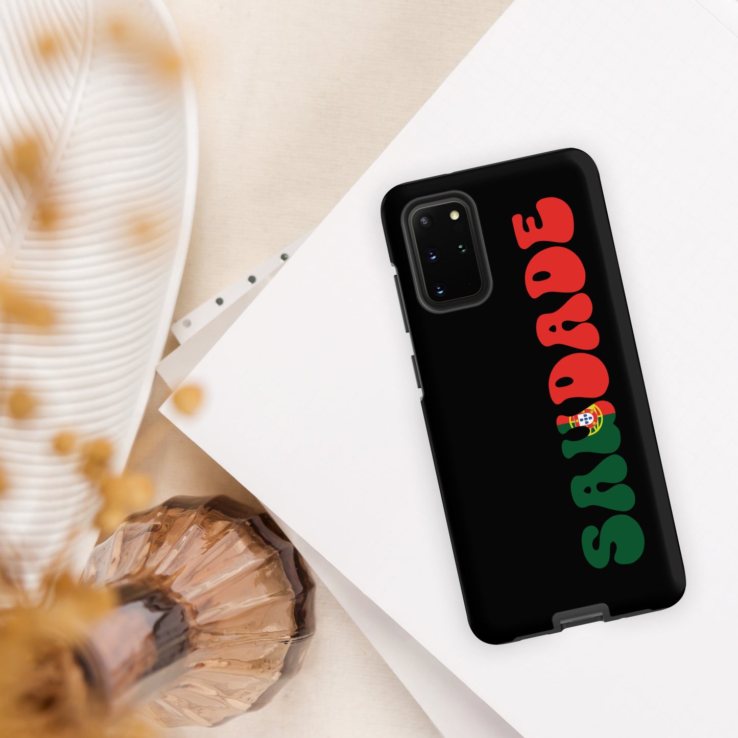 Coque Samsung rigide double protection « Saudade Portugal »