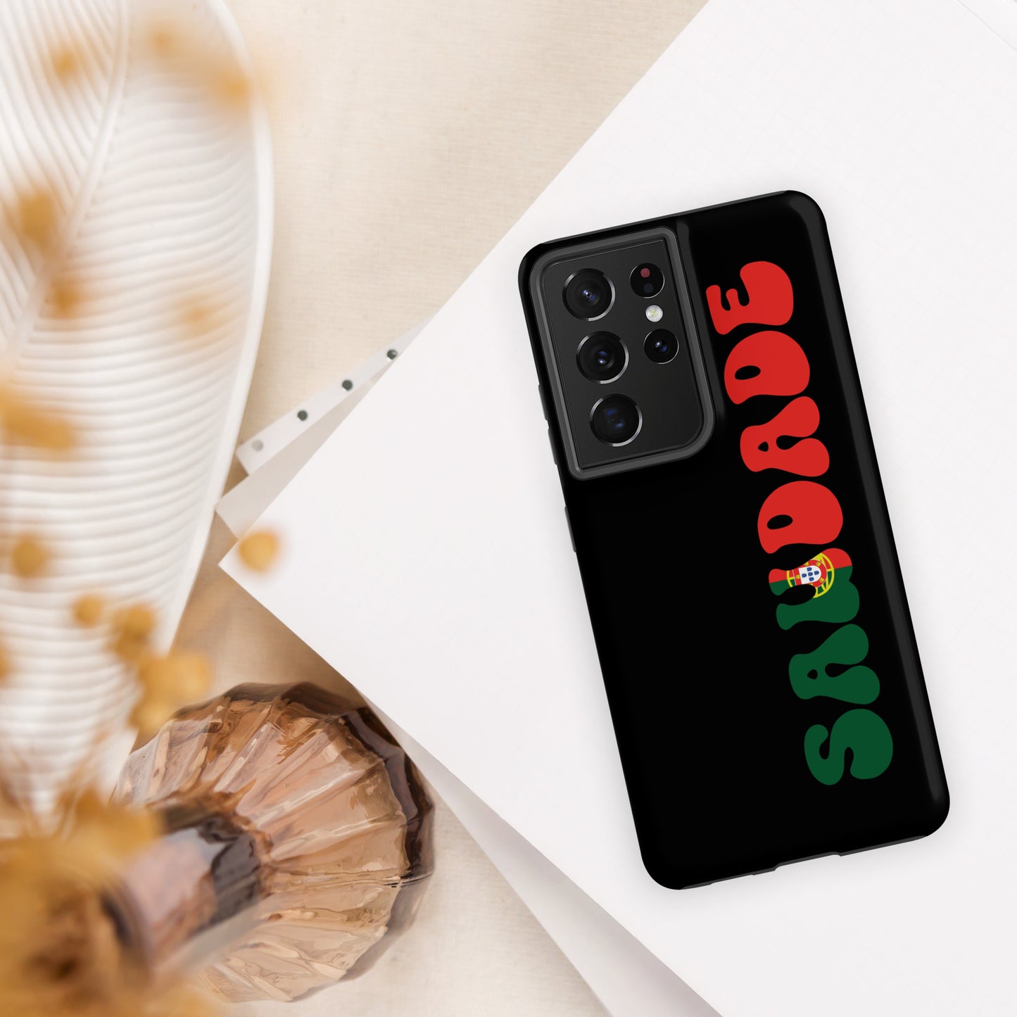 Coque Samsung rigide double protection « Saudade Portugal »