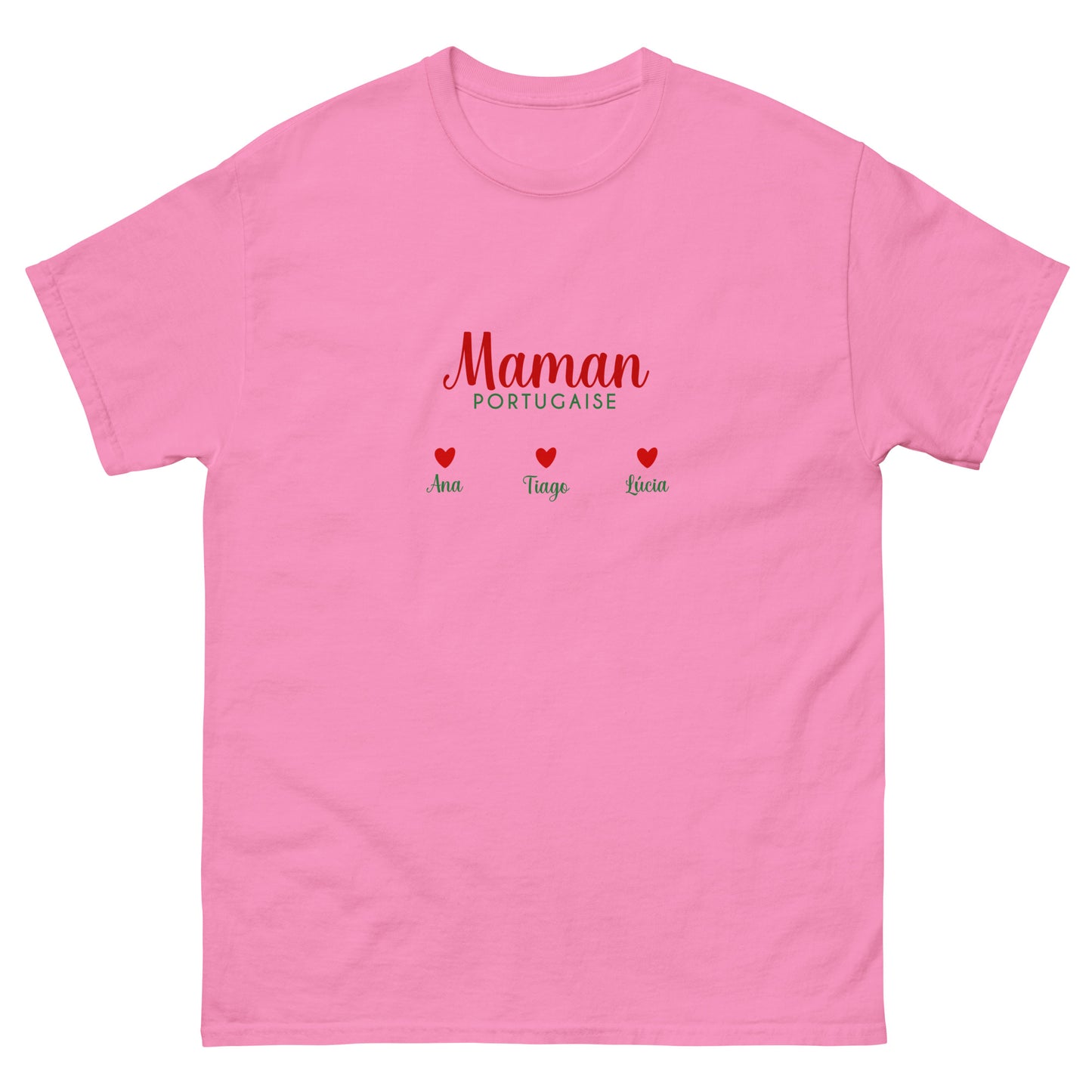 T-shirt « Maman portugaise » personnalisable