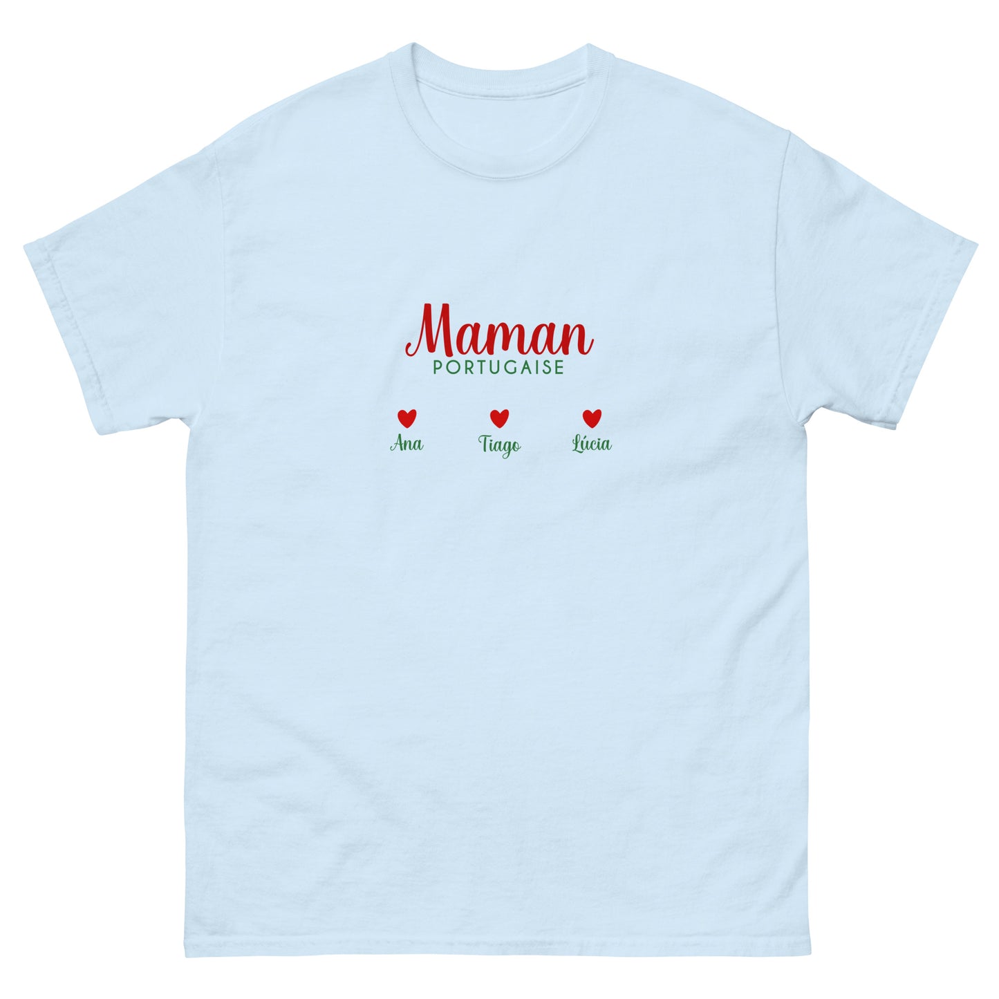 T-shirt « Maman portugaise » personnalisable