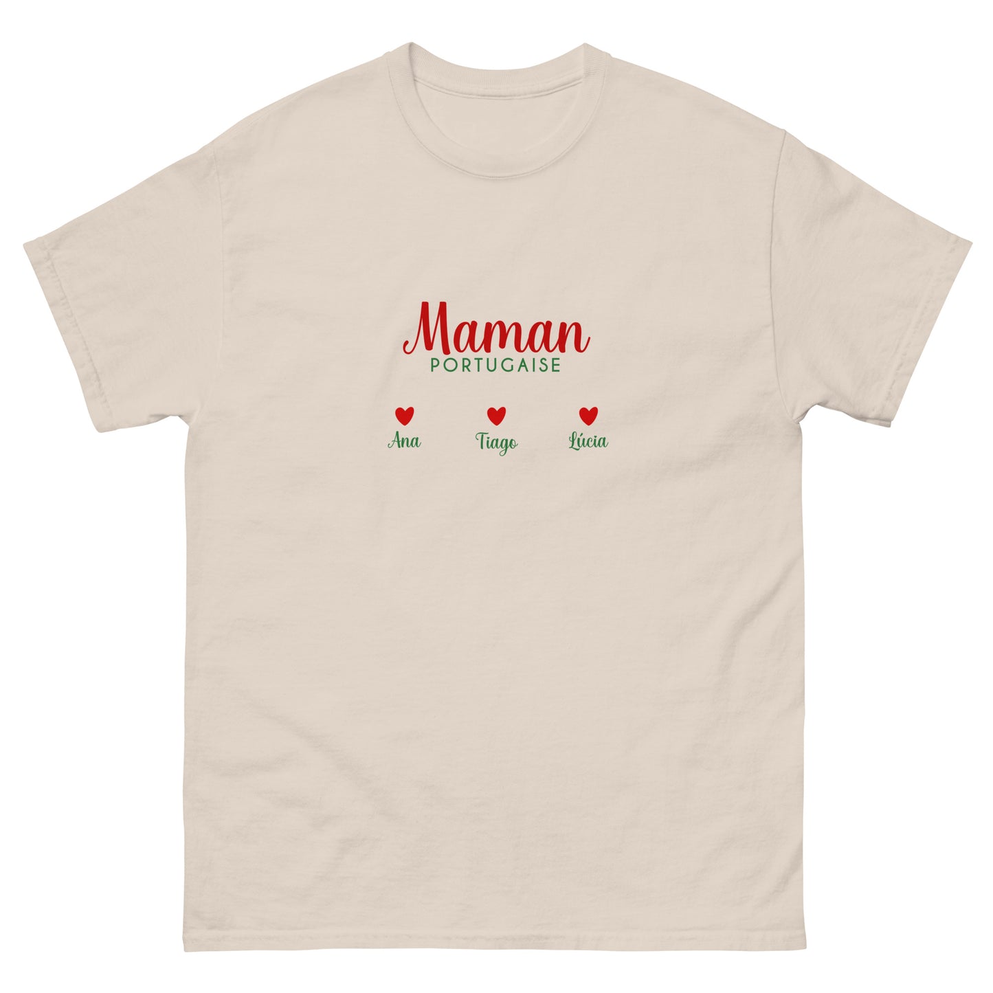 T-shirt « Maman portugaise » personnalisable