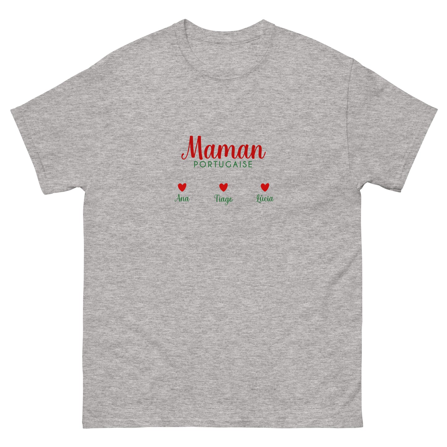 T-shirt « Maman portugaise » personnalisable