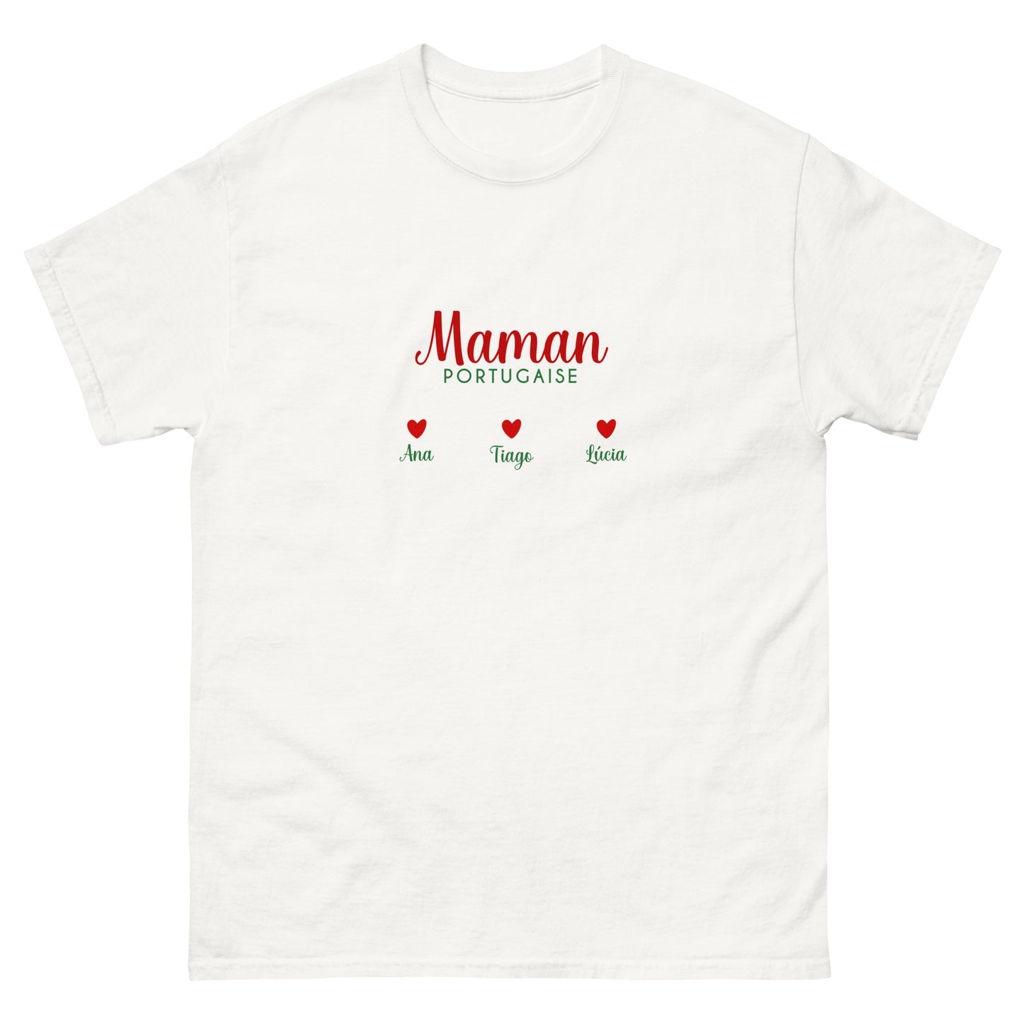 T-shirt « Maman portugaise » personnalisable