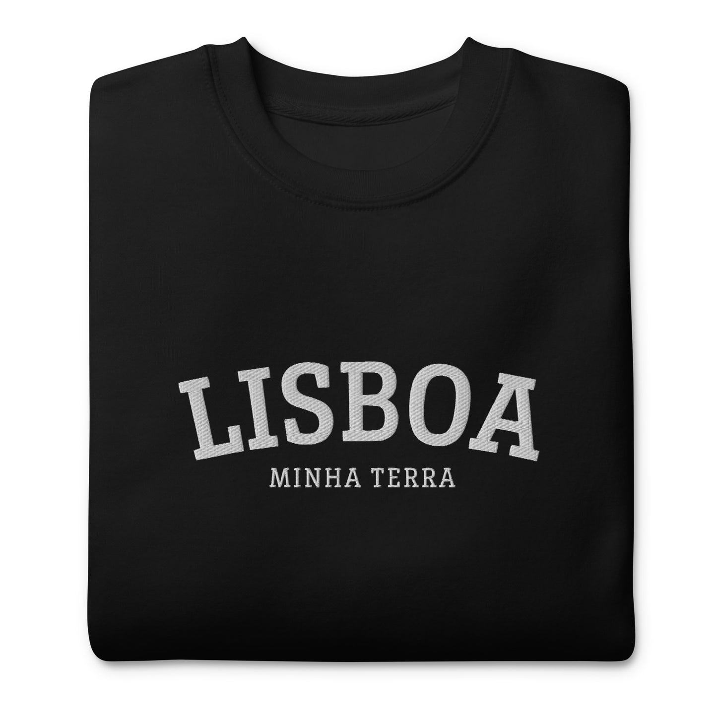 Sweatshirt bordada "Lisboa, Minha Terra"