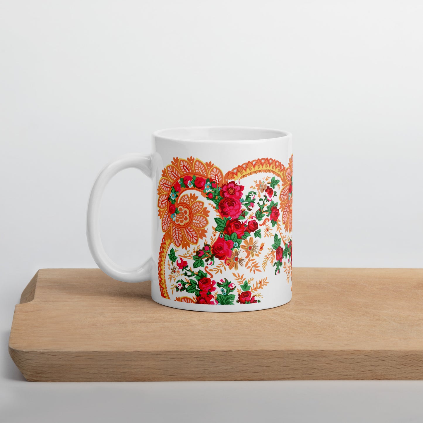 Mug « Foulard portugais Minhoto blanc »