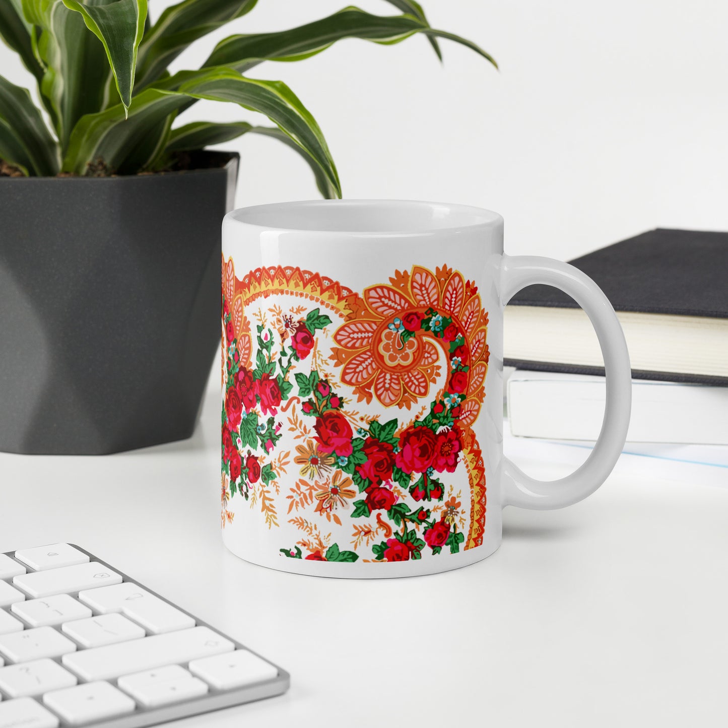 Mug « Foulard portugais Minhoto blanc »