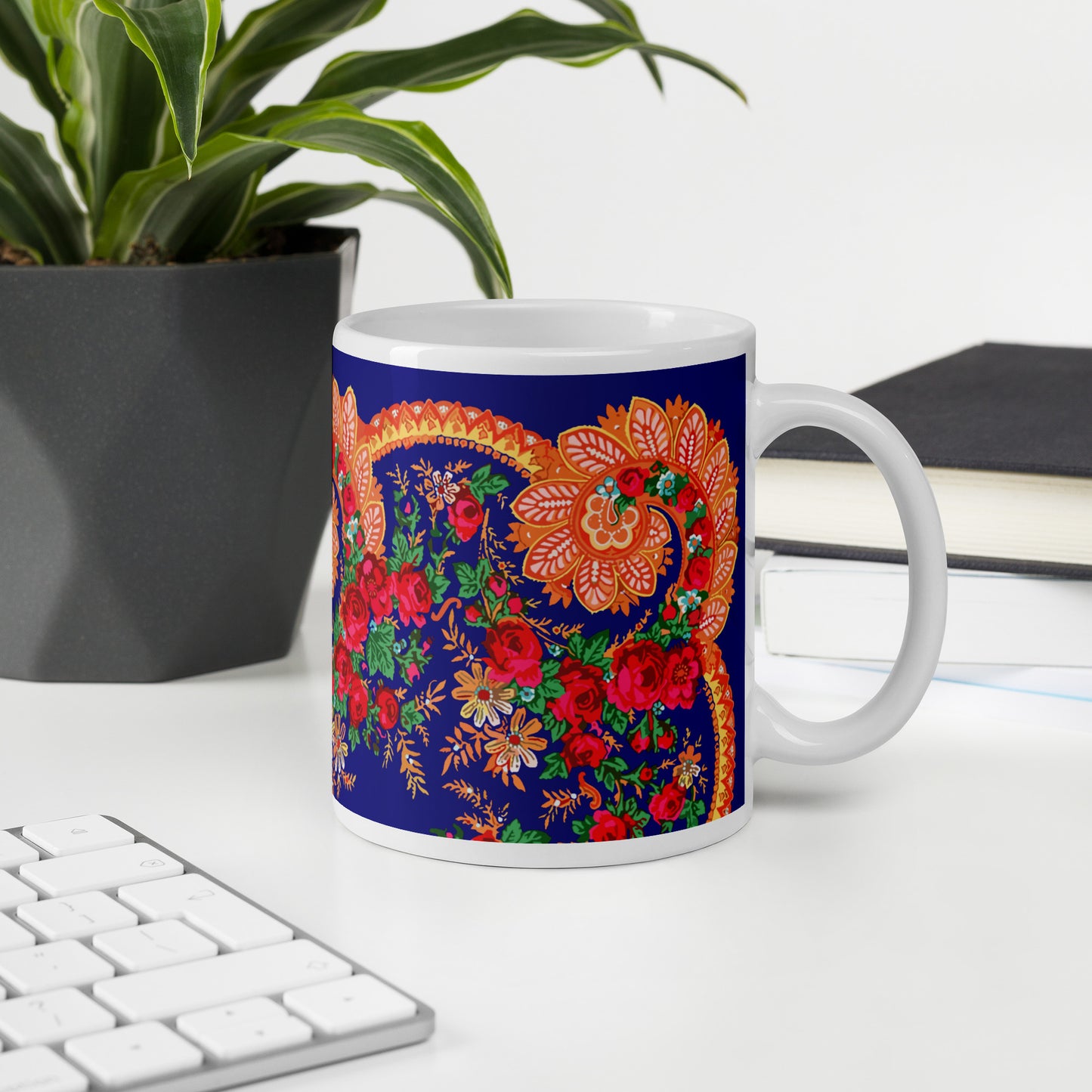 Mug « Foulard portugais Minhoto bleu »