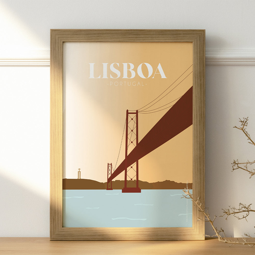 Affiche "Pont du 25 avril - Lisbonne" - PDF à imprimer