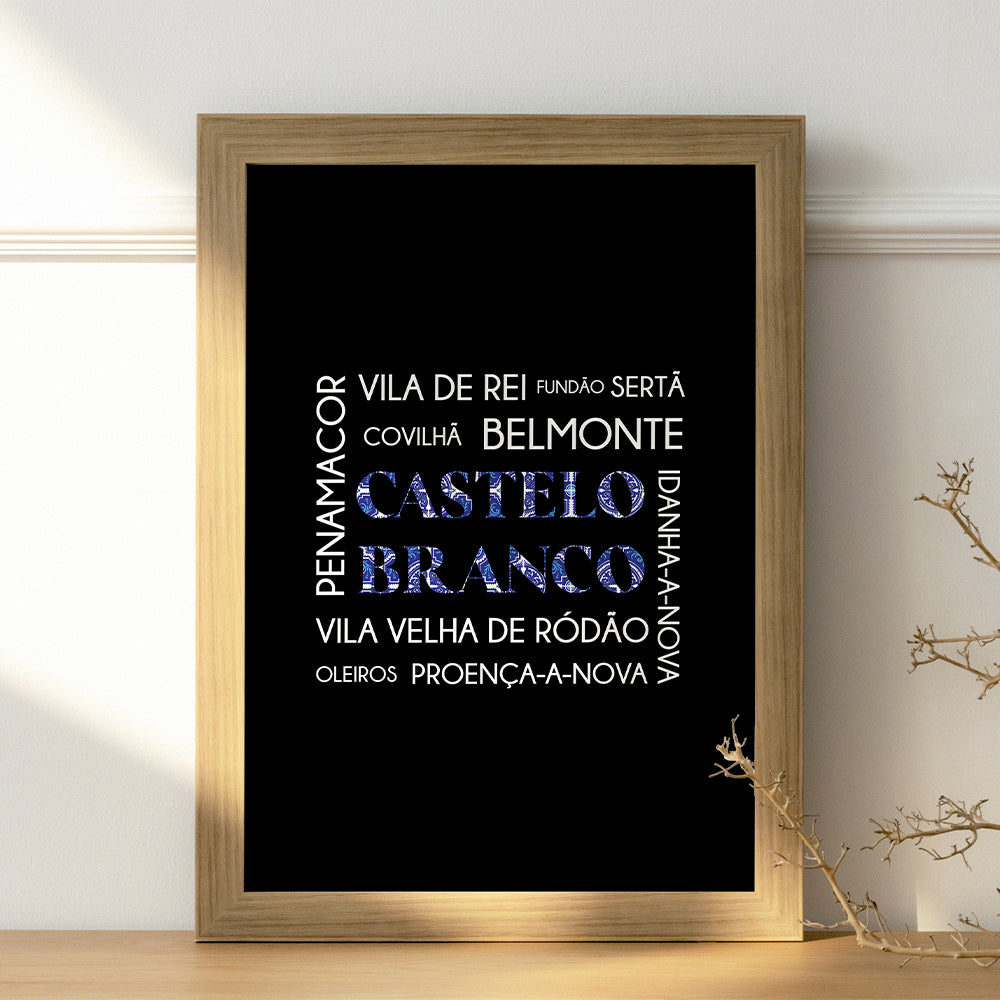 Affiche "District Castelo Branco" - PDF à imprimer