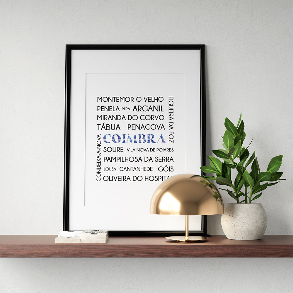 Affiche "District Coimbra" - PDF à imprimer