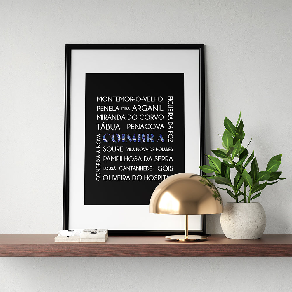 Affiche "District Coimbra" - PDF à imprimer