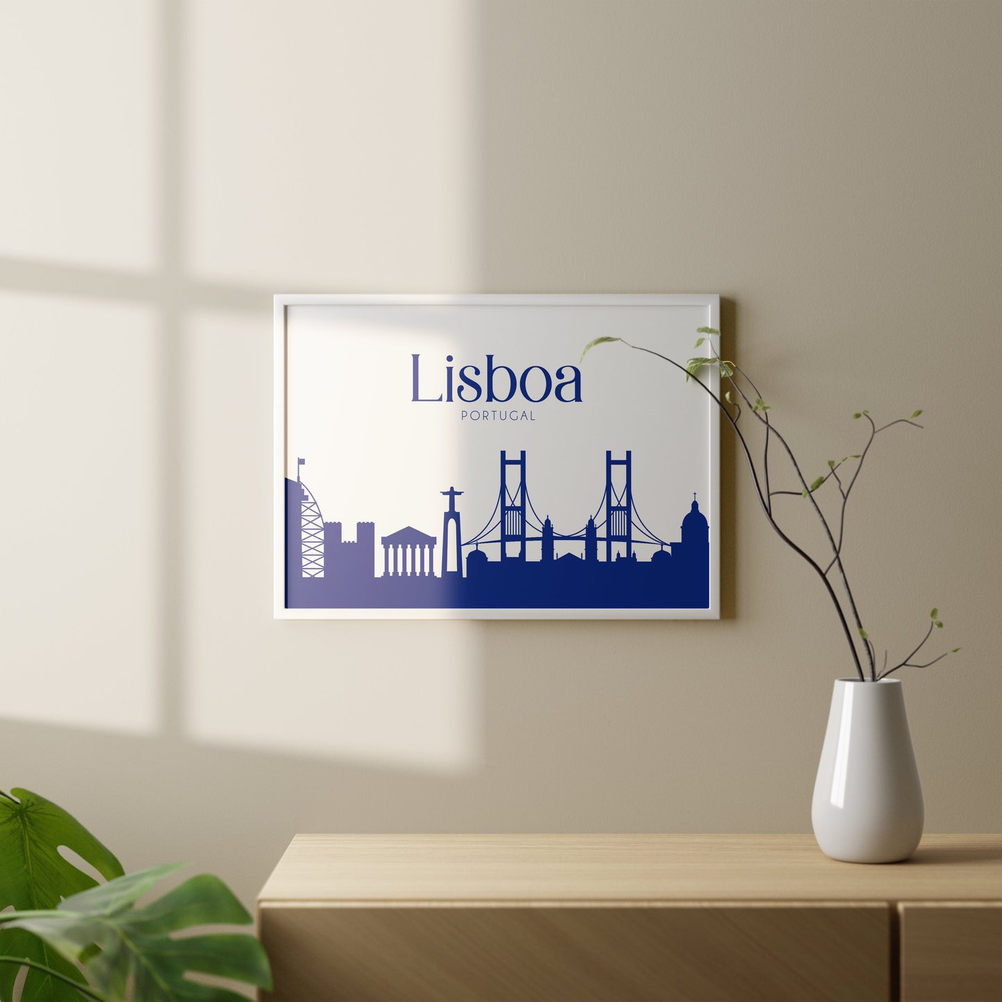 Affiche "Skyline Lisbonne" - PDF à imprimer